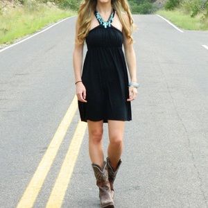 ✅3/$15 Charming Charlie Black Dress w/ Braided Straps